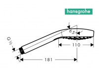 TELEDUCHA CROMA SELECT E 1jet HANSGROHE